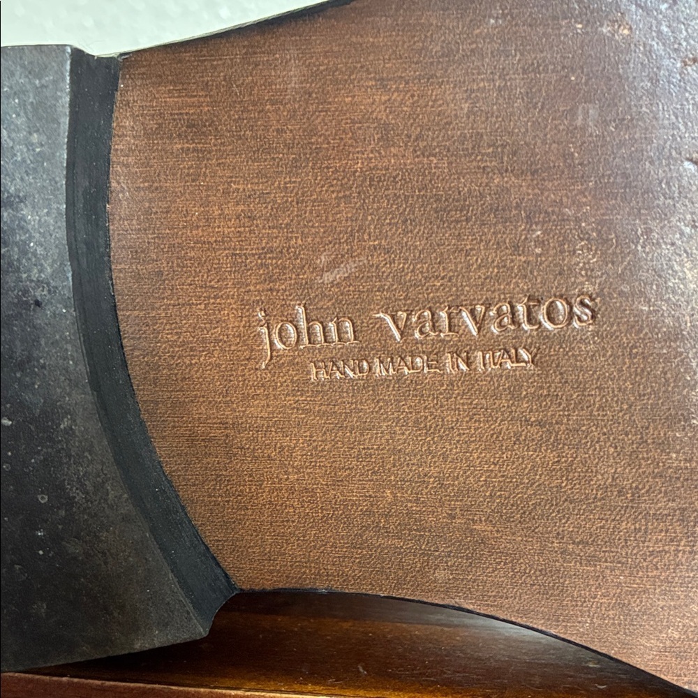 John Varvatos Black Leather Mid-Calf Zip Boots - Picture 2 of 7